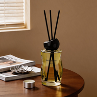 Diffuseur de parfum artisanal au jasmin avec bouteille en verre style vase floral pour cadeau de mariage, décoration de chambre, vente en gros