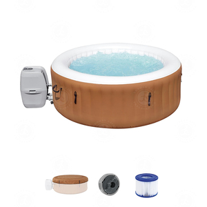 Nueva Tendencia en Spas Inflables, Jacuzzi Cuadrado/Redondo, Spa Portátil, Modelo para 2-4 Personas, Bañera de Hidromasaje Inflable para Exteriores - Product Image 2