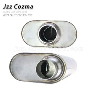 <span class=keywords><strong>Silencieux</strong></span> d'échappement automobile de performance universel, entrée/d'issue décalée de 3 pouces, corps ovale de 9x4 pouces, <span class=keywords><strong>silencieux</strong></span> à son profond - Product Image 4