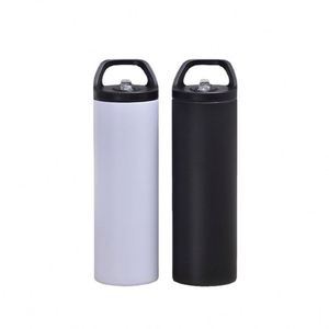 20Oz Double Wall Stainless Steel Tumbler Outdoor Portable Water <b>Bottle</b> With Straw Water Drinking <b>Bottle</b> - Product Image 1