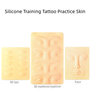 Emma Silicone Sopracciglio Permanente di Trucco Degli Occhi Sintetica In Bianco Pelle Pratica Del Tatuaggio Pelle di Pratica - Product Image 6