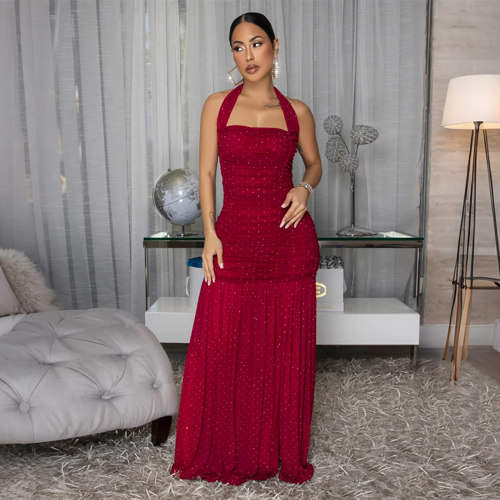 strapless open back dress Sparkling Toddler and Girls Holiday Red Dress Velvet Tulle Fall Winter –  L.W. Clothing Company