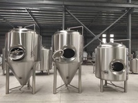 Cuve de fermentation de bière contrôlée par PLC automatique, capacité de 1200 L, équipement de réservoir sous pression