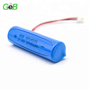 Batteria al Litio GEB Li/SOCl2 ER14505 Formato <span class=keywords><strong>AA</strong></span> 3.6V 2700mAh Li-SOCl2 ER14505 Non Ricaricabile con Cavo/Connettore per Giocattoli - Product Image 1