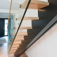 Escaliers d'intérieur modernes CBMMART Foshan préfabriqués en usine en métal design d'escalier droit mono lisse personnalisé