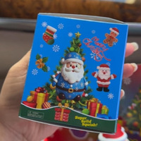 En stock : Squishy Père Noël en maltose, jouet anti-stress à récupération lente, coffret cadeau de Noël et boîte surprise