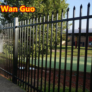 Diseño popular al aire libre fácil de montar 6 pies X 8 pies valla de hierro Forjado de acero de metal - Product Image 5