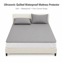 Drap plat matelassé imperméable à ultrasons pratique, anti-déversement, acceptant les commandes en gros et l'emballage personnalisé