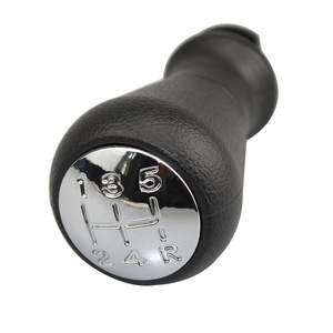 Pommeau de levier de vitesse en cuir noir ergonomique pour Peugeot 206 307, compatible avec l'Europe - Product Image 3