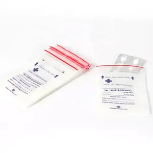 Маленькие медицинские упаковочные мешки, медицинские пластиковые пакеты с застежкой-молнией для дозирования лекарств, герметичные пакеты для таблеток