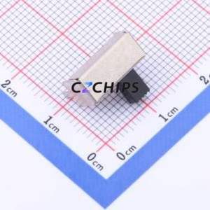 SK-12E12-G050 Slide Switch Through hole Component (THT) Switch Single Pole Double Throw Rectangle Pin Header PC Pin 12.9mm - Product Image 2