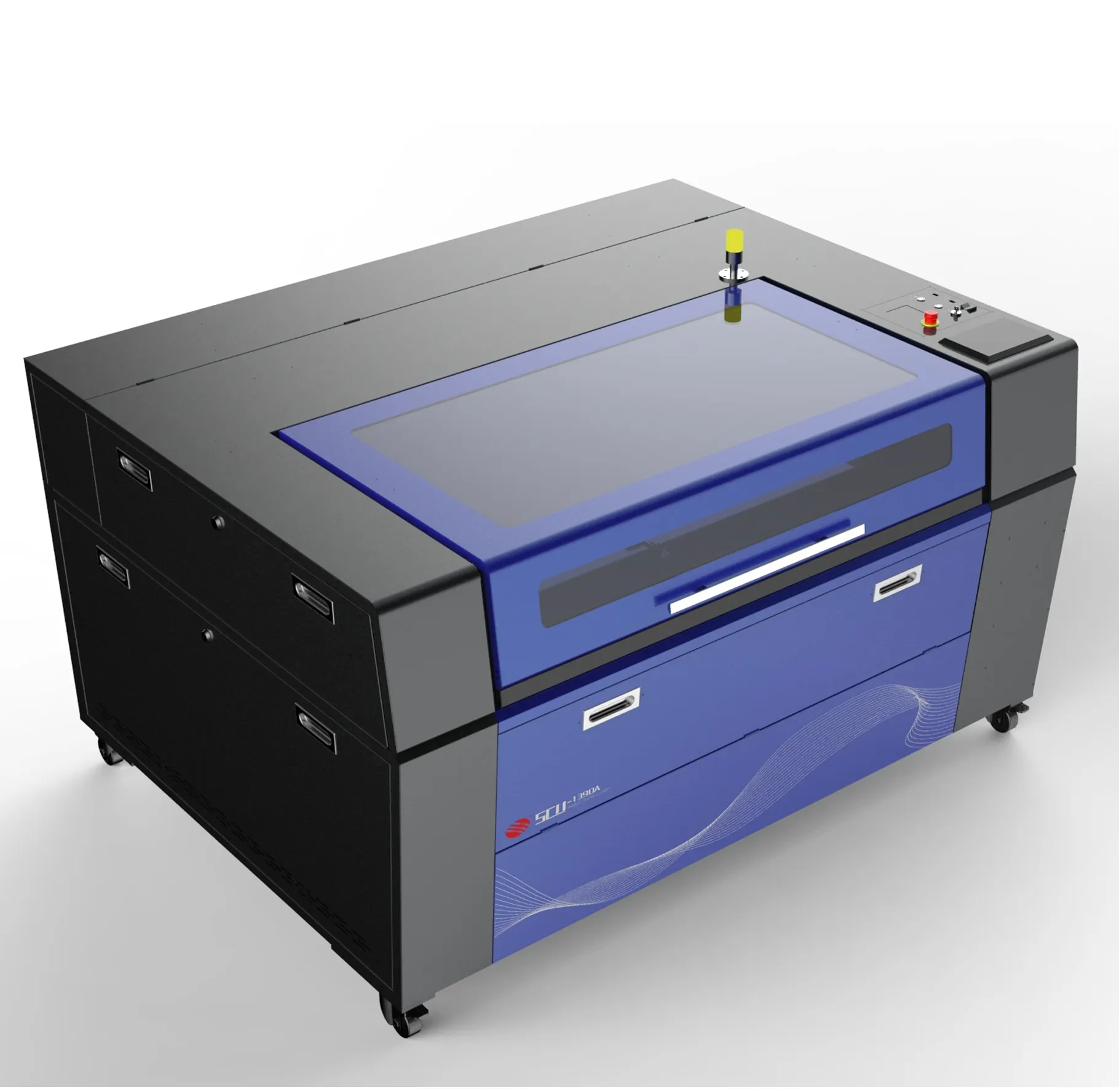 เครื่องแกะสลักเลเซอร์ Argus เครื่องตัด CNC 3D DIY เครื่องแกะสลักเลเซอร์กระดาษไม้ใช้งานง่าย100W 1300*900มม