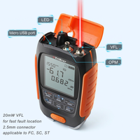 TriBrer APM58NC-V20, mini-mesureur de puissance optique 4-en-1 avec VFL 20mW, lumière LED, connexion RJ45, format de poche, appareil FTTx