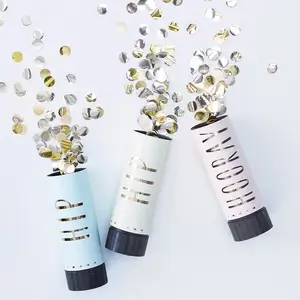 Personalized Biodegradable Handheld Spring Confetti Cannon Party Popper For Wedding Birthday Party