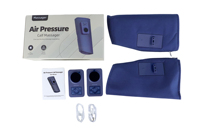 Masseur de mollets à pression d'air avec chaleur, masseur de jambes portable pour la circulation, rechargeable par USB, appareil de massage des jambes pour soulager les athlètes