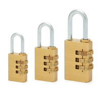Serrure de voyage à combinaison en laiton à code à 3 chiffres, cadenas de sécurité anti-voleur à clé pour casiers de gymnastique, utilisation sûre, vente à chaud de 21-3