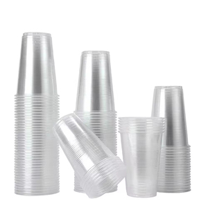16oz Clear Disposable Printing <b>Plastic</b> <b>Cups</b> Round Pattern for Water Beverages Fruit Juice Tea Beer Wine Milk - Product Image 1