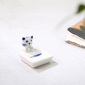 Repose-baguettes en céramique pour chat et chien, support à baguettes mignon en forme d'animal pour la table de cuisine - Product Image 6