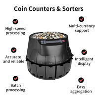 Machine de tri et de comptage de pièces de monnaie multi-devises, classificateur de pièces Euro, machine de tri pour le calcul des montants totaux