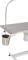Table d'opération vétérinaire électrique EUR VET, 1200x600mm, acier inoxydable 304, hauteur réglable de 540 à 1120mm avec poteau pour perfusion intraveineuse