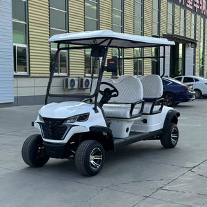 Carrito de Golf Eléctrico Blanco con Elegantes Neumáticos Todoterreno, Esencial <span class=keywords><strong>para</strong></span> Campos de Golf de 18 Hoyos, Resorts y Hostelería Empresarial - Product Image 1