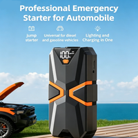 Arrancador de Coches Multifuncional de 12V con Pantalla Digital, Suministro Externo Universal de Carga Rápida y Segura (8000mAh, 10000mAh, 12000mAh, 16000mAh)