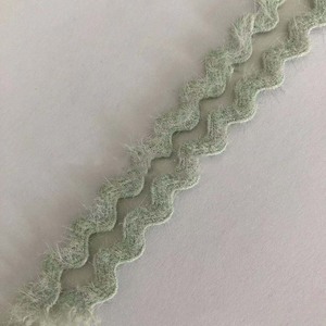 5mm 8mm vêtements chapeau dentelle ruban sac artisanat décoratif <span class=keywords><strong>laine</strong></span> <span class=keywords><strong>bord</strong></span> incurvé coupe S Ric rac Polyester Textile Zig Zag sangle garniture - Product Image 5