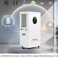 Centrale solaire intégrée Demuda 8 kWh avec onduleur hybride 3,6 kW et stockage d'énergie mobile LiFePO4 pour la maison et les entreprises