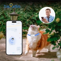 Collier GPS pour animaux de compagnie, étanche IP67, mini 4G LTE, localisateur vocal, moniteur de positionnement en temps réel, carte SIM, traceur GPS intelligent pour chiens et chats