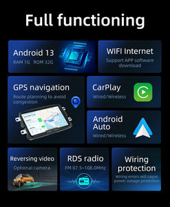 BQCC Autoradio GPS Android 2 Din pour Dacia Sandero Duster <span class=keywords><strong>Renault</strong></span> <span class=keywords><strong>Captur</strong></span> Lada Xray 2 Logan 2 Lecteur Multimédia DVD Carplay - Product Image 3