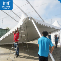 Tente chapiteau de jardin, 20x20, fête spectacle, Mini tente avec fenêtres transparentes en PVC
