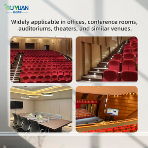 Paneles Acústicos de Madera Ecológicos Modernos OUYUAN, Directo de Fábrica, Perforados con Microporos para Hoteles, Estudios y Salas de Conferencias - Product Image 6