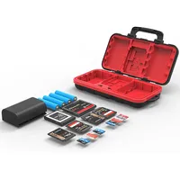 Boîte de rangement portable pour cartes mémoire en ABS, étui rigide de protection pour cartes SD et TF avec design antichoc et anti-poussière