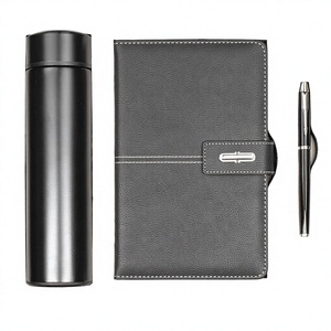 Coffret Cadeau Premium A5 en Similicuir avec Carnet Magnétique, <span class=keywords><strong>Thermos</strong></span> Isotherme et Stylo Exécutif – Idéal pour les Affaires - Product Image 1