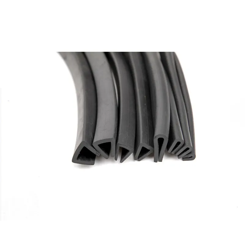 EPDM Silicone NBR Solid Rubber U Channel shape strip for edge protection