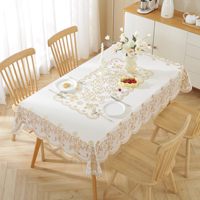 Housses de table à manger et de table basse multi-motifs, imprimées géométriquement style nordique, en vinyle gaufré or, imperméables et résistantes à l'huile, pour usage domestique