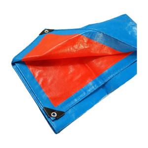 Bâche en PE renforcée bleue et orange avec œillets, bâche de camion, bâche polyvalente, bâche de protection à vendre - Product Image 1