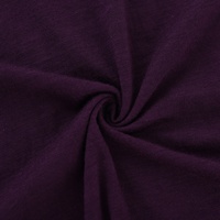 T-shirt décontracté à manches courtes et col rond de couleur unie pour femmes-Style long