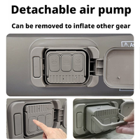 Canapé gonflable moderne, imperméable, portable et pliable avec pompe intégrée, durable, pour l'extérieur et le camping