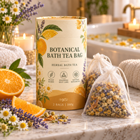 Sachet de bain aux herbes botaniques avec pétales de rose, camomille, lavande et eucalyptus, emballage OEM sous marque privée