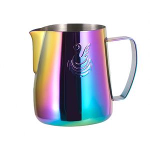 Elégant Cygne 600ml Pichet à café en acier inoxydable <span class=keywords><strong>Barista</strong></span> Craft Espresso Cream Maker Elégant Metal Milk Foothing Cup - Product Image 6
