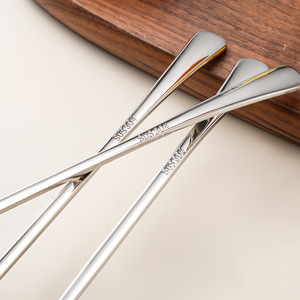 Cuillère à mélanger en acier inoxydable poli miroir de 28 cm, cuillère à <span class=keywords><strong>glace</strong></span> pour cadeaux d'affaires, cuillères à dessert pour sundae, <span class=keywords><strong>latte</strong></span>, <span class=keywords><strong>macchiato</strong></span> - Product Image 3