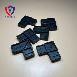Custom <b>Plastic</b> Square Tube Connectors For Door Window Cabinet Corner <b>Brackets</b> Minimalist Design Screw Installation - Product Image 2