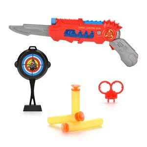 新设计塑料枪玩具3合1变形软空气玩具枪男孩用eva子弹