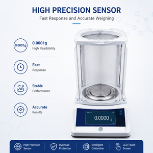 Bilancia Analitica da Laboratorio Santwell BAS-051 0.1mg/100g, Bilancia Digitale di Precisione ad Alta Accuratezza 0.0001g per Laboratori - Product Image 2