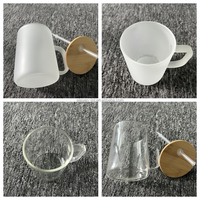 NOUVEAU Globe à neige en verre à double paroi pré-percé personnalisé, gobelets avec poignée, 17 oz, estampage à chaud, carton