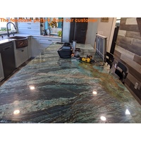 Plateaux de table en pierre naturelle de luxe moderne YDSTONE, dalles de granit bleu Van Gogh pour comptoir de cuisine