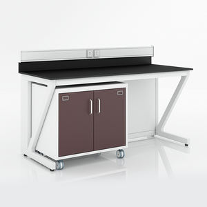 Laboratuvar mobilyası çalışma masası çelik Lab çalışma masası paslanmaz çelik çalışma masası - Product Image 3