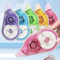 Ruban correcteur 39,37 pieds blanc 5 mm résistant aux déchirures avec applicateur facile à utiliser pour l'école, le bureau, la prise de notes et le journal