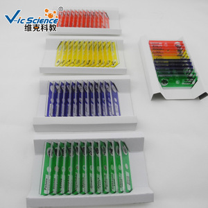 Kit de glissières mixtes plantes et animaux, glissières biologiques en plastique, microscope biologique, microscope pour enfants, éducatif. - Product Image 1